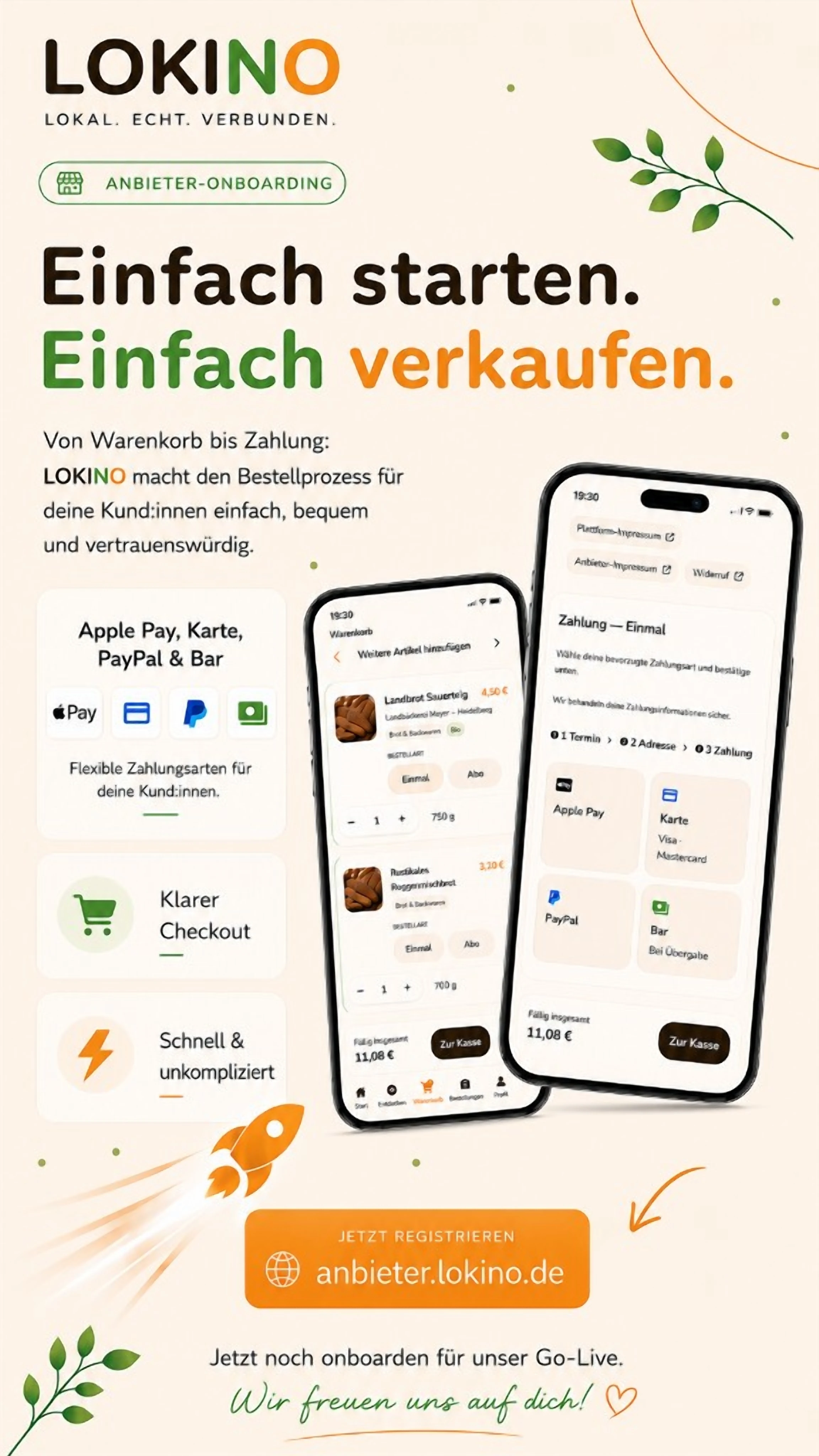 Lokino Anbieter-Onboarding